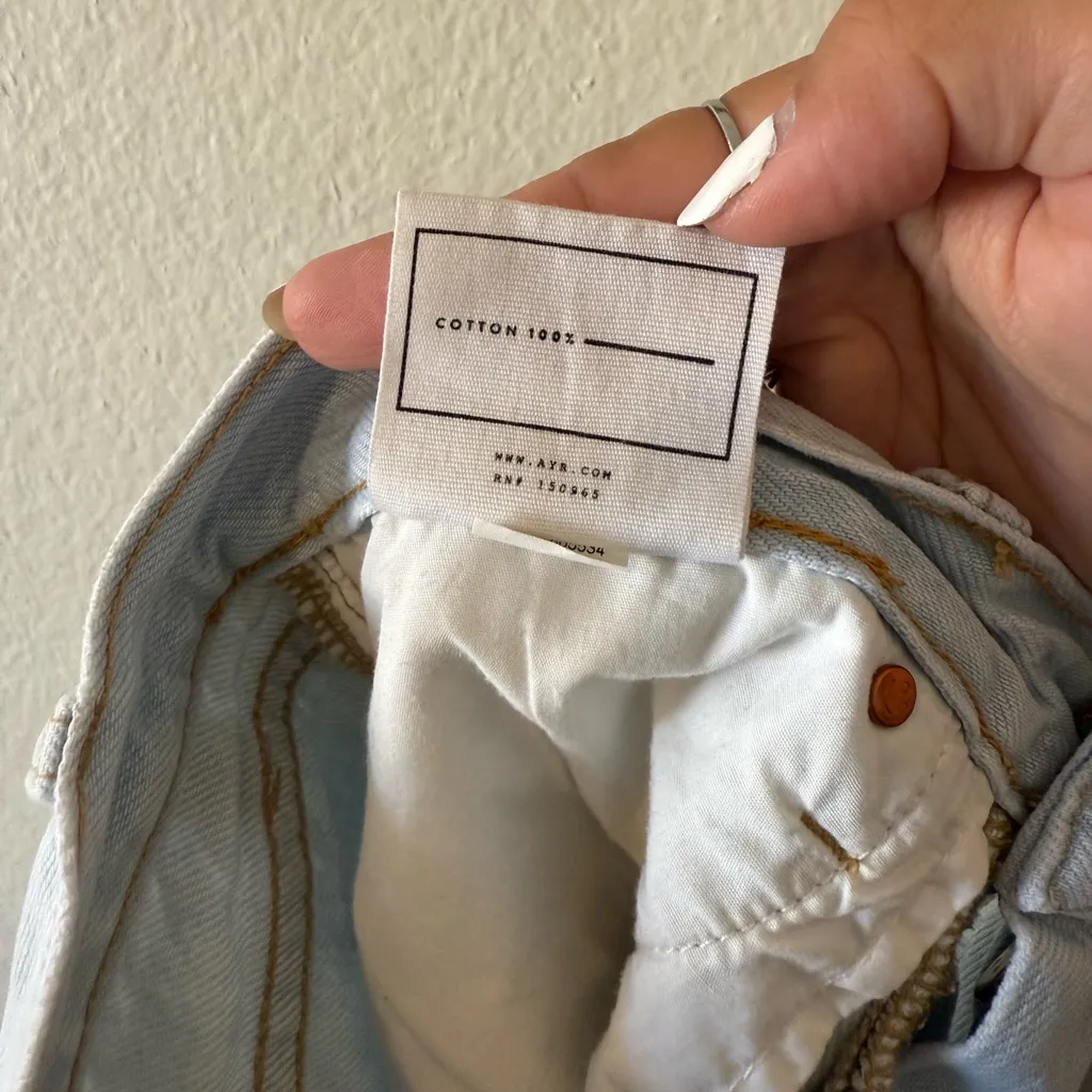 AYR Denim Shorts Light Wash Size 27 - Image 5