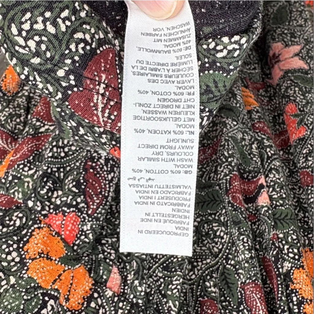 NWOT Fat Face Nell Black / Green Floral
Jersey Dress Size 14 - Image 11