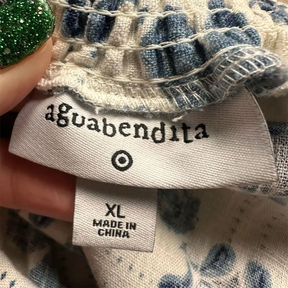 Agua Bendita x Target Women's XL Coral Tile Print Tiered A-Line Mini Skirt - Image 7