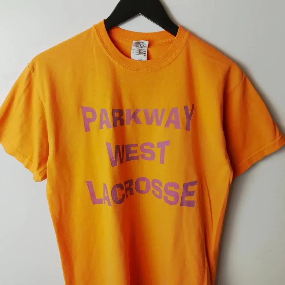 00s Vintage Parkway West Lacrosse Motivational T Shirt Team Sports Graphic Tee Size M - Image 10