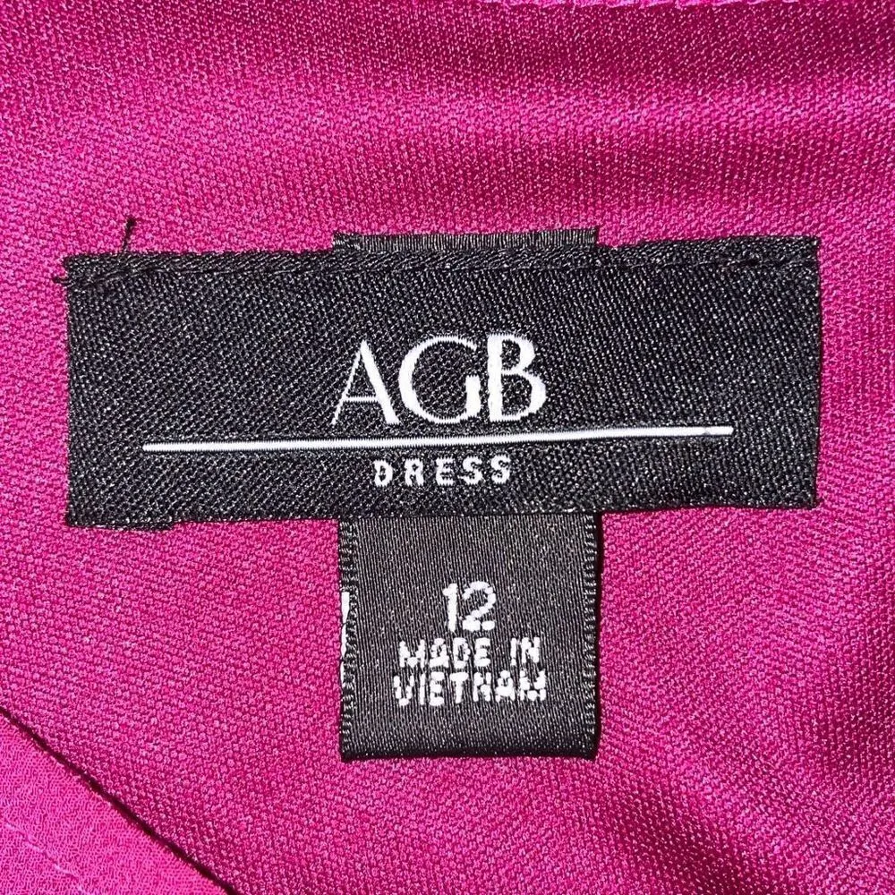 AGB Berry‎ dress with open sleeves, Size 12 Pink - Image 5