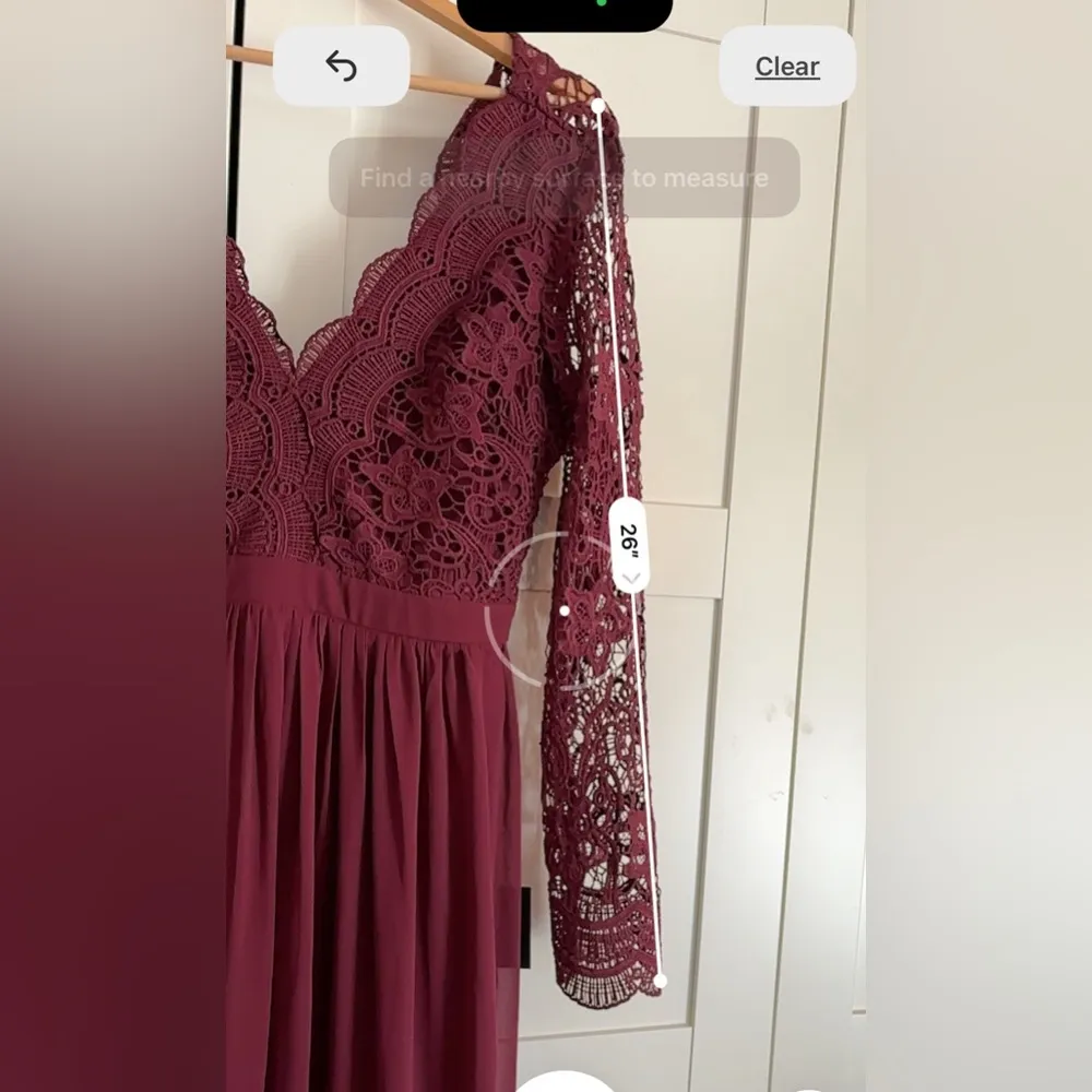 Lulus Awaken My Love Burgundy Lace Maxi Dress Size Large NWT - Image 6
