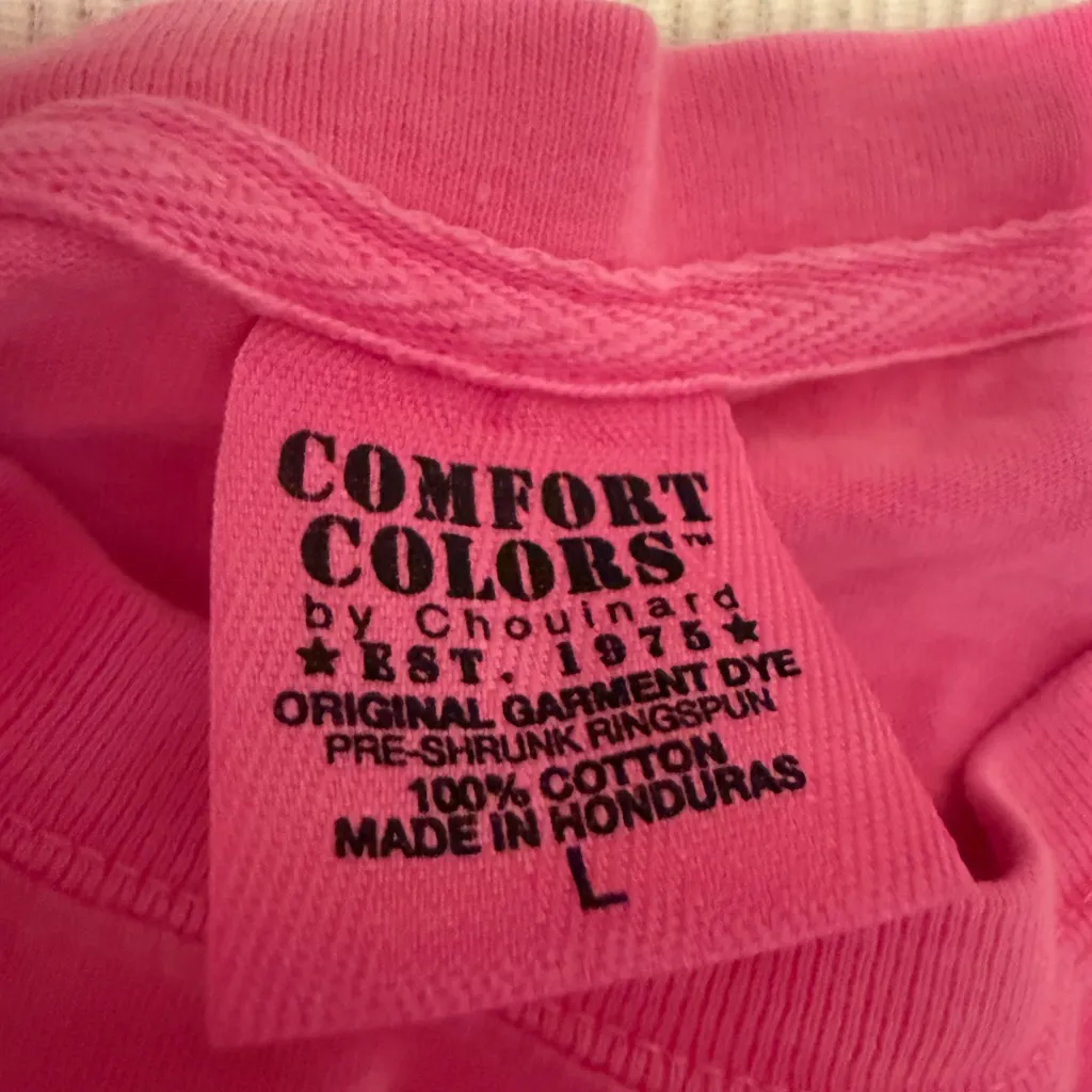 Comfort Colors Bright Pink 'Mississippi Girl' Tee Large - Image 5