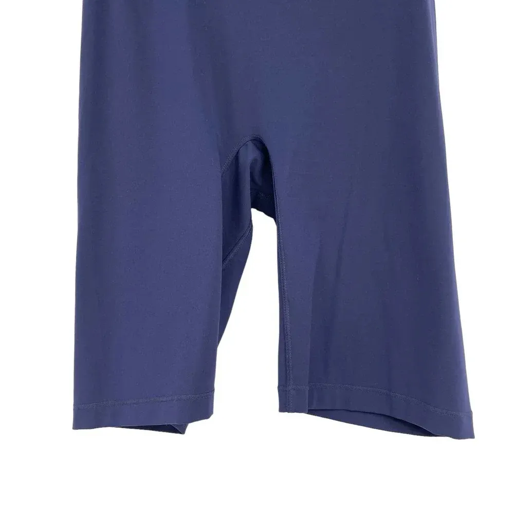 All Access Bandier Biker Shorts High Waisted Center Stage 9in Navy Blue Size XS - Image 3