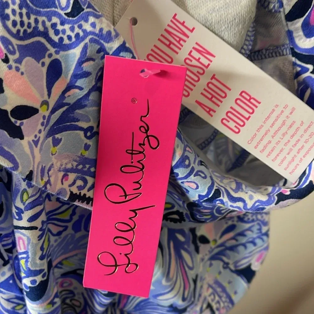 Lilly Pulitzer Namastay In The Jungle SARALYN‎ KNIT DRESS Iris Blue - Image 10