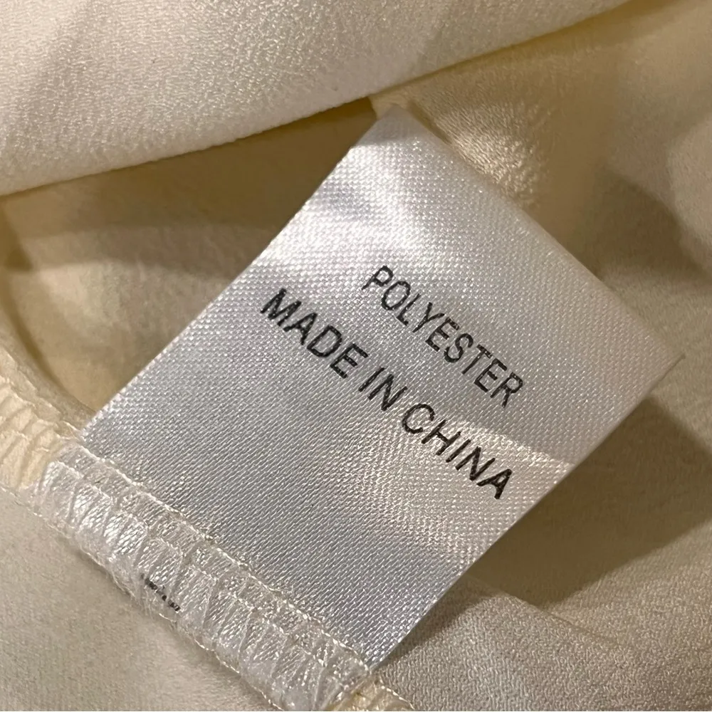 Princess Polly Marseille Cream Satin Mini Slip Dress size 10 - Image 8