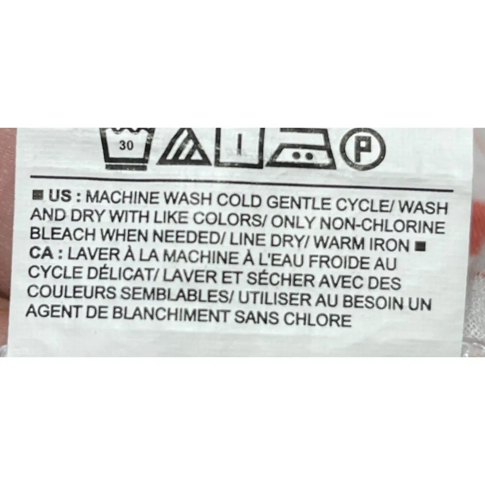 Old Navy Linen Blend Top Tank Stripe Orange/Red White L Large Sleeveless Shirt - Image 6