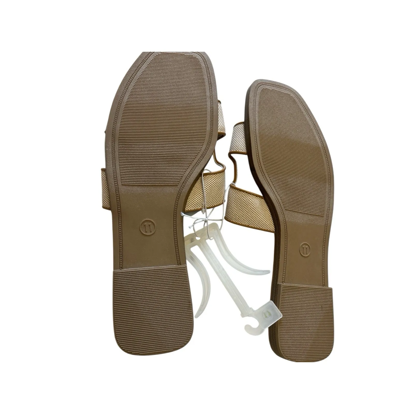 A‎ New Day Woven Slide   H.  Sandals Suze 11 Women's  Ivory & Tan - Image 4