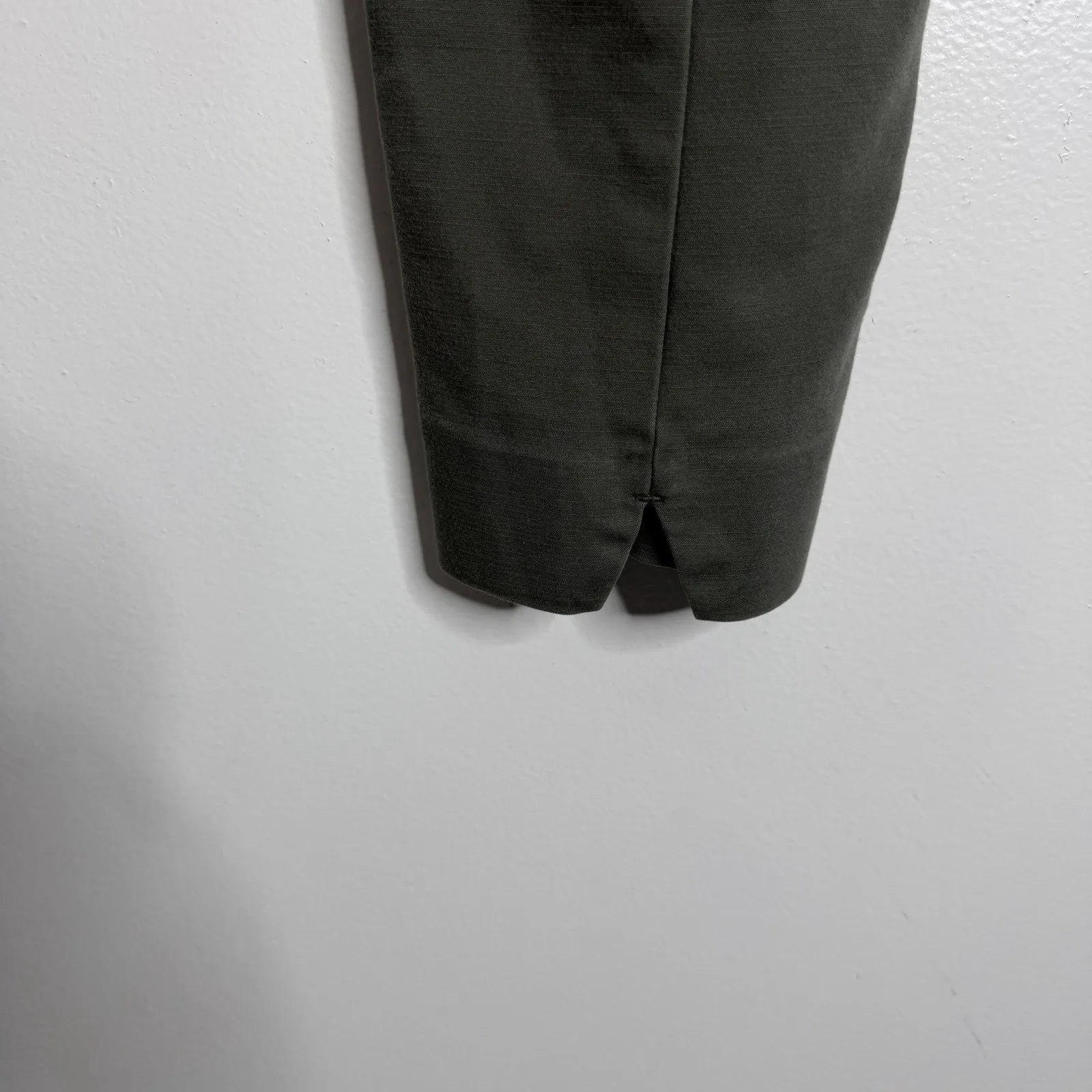 J. Jill Essential Slim Ankle Pants Size 14 Green Cotton Stretch With Pockets - Image 8