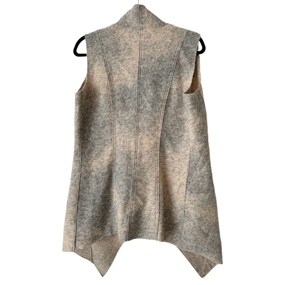 Parkhurst Tracy Open Front Angora Wool Lagenlook Vest Women’s Size Small - Image 3