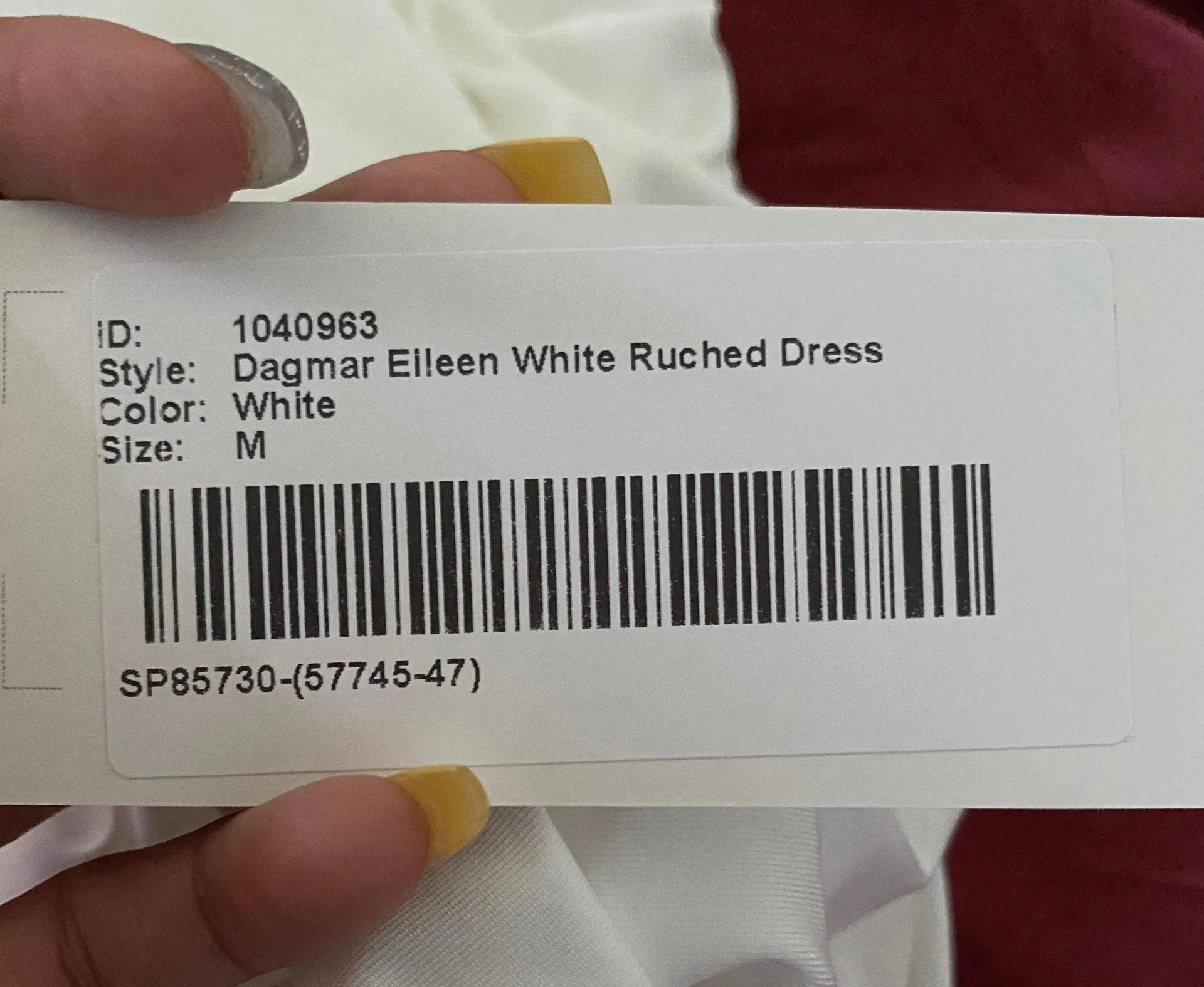 White Dress Size M - Image 2