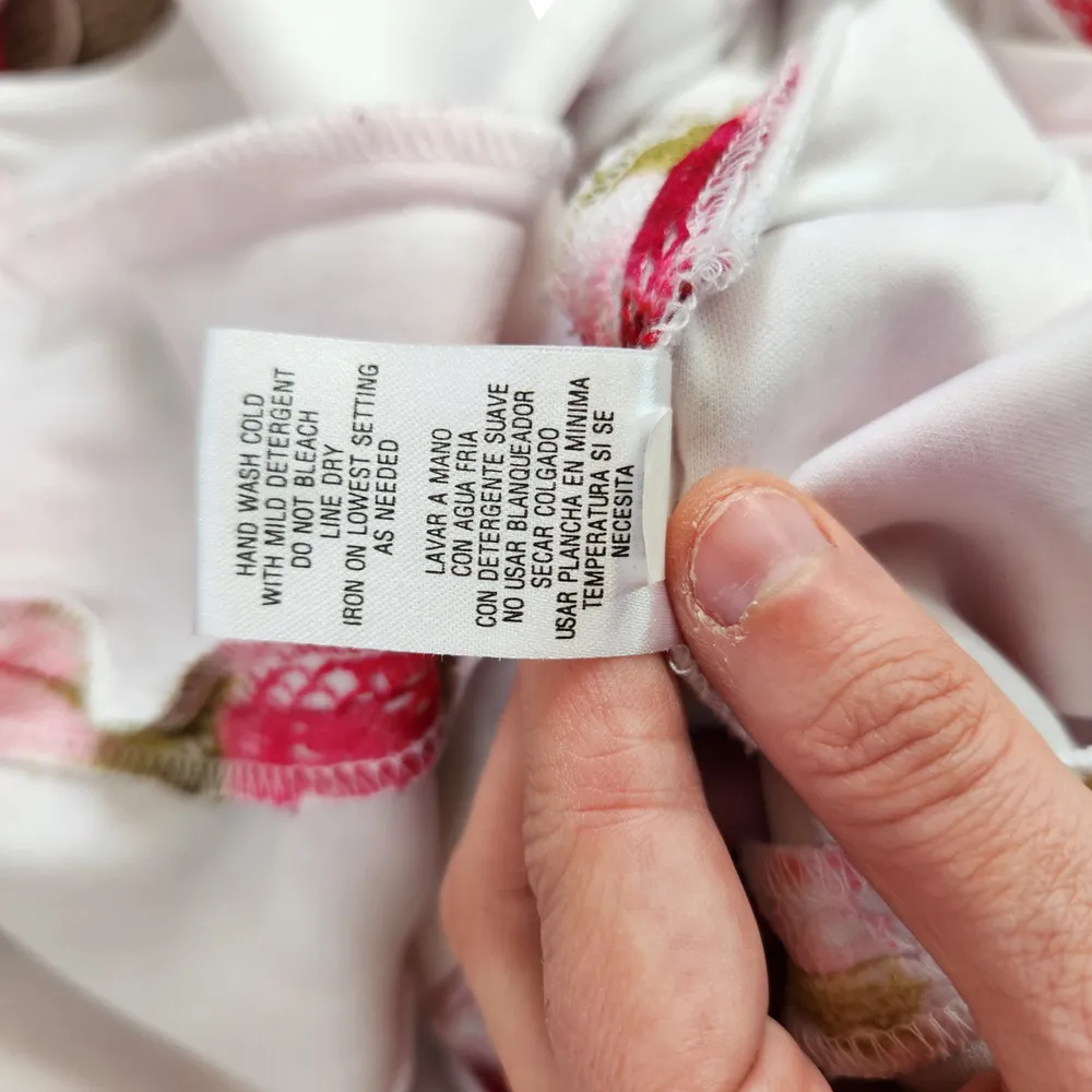 Studio One Womens 18 Sleeveless Floral Pink Roses Lace A-Line Dress Knee Length - Image 13