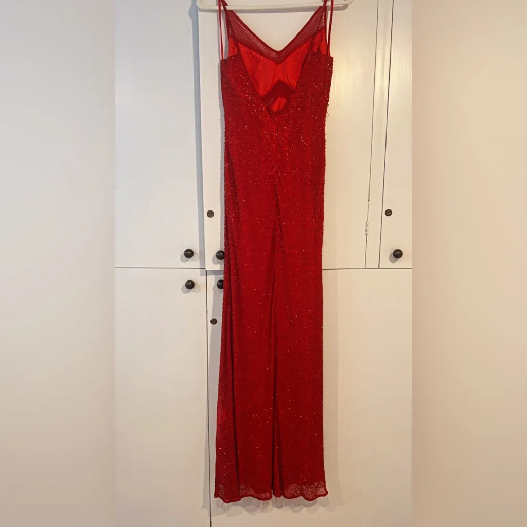 Gorgeous vintage scala silk beaded gown - Image 4