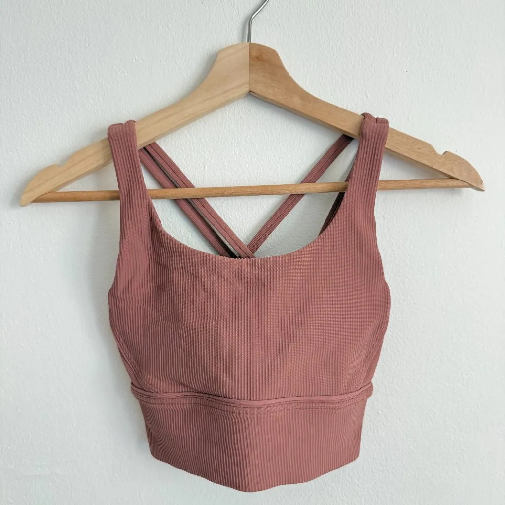 Lululemon Energy Bra Longline Ribbed Medium Support - Image 4