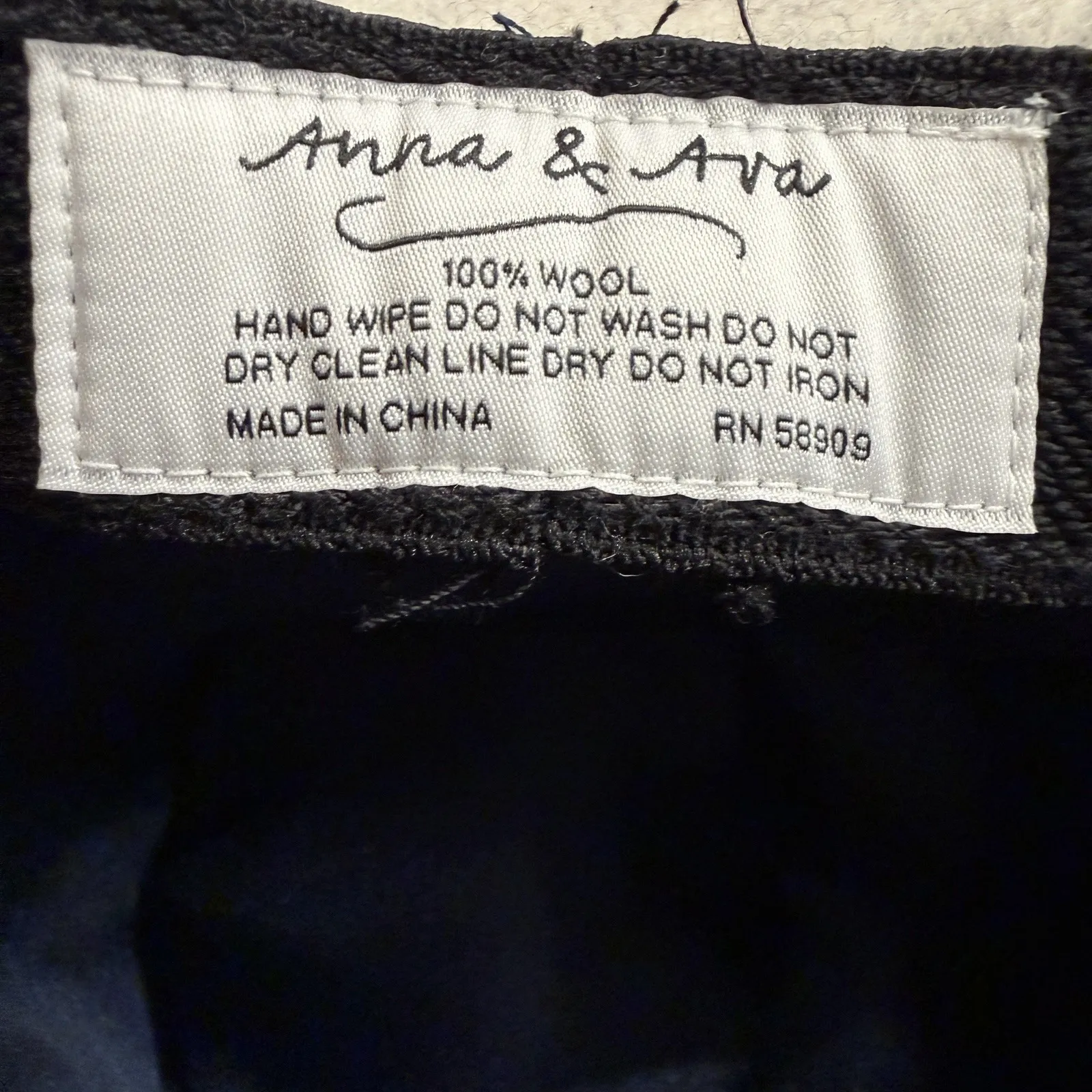 Anna & Ava Women's 100% Wool Fedora Hat Neutral Wide Brim Western Rancher Boho - Image 9