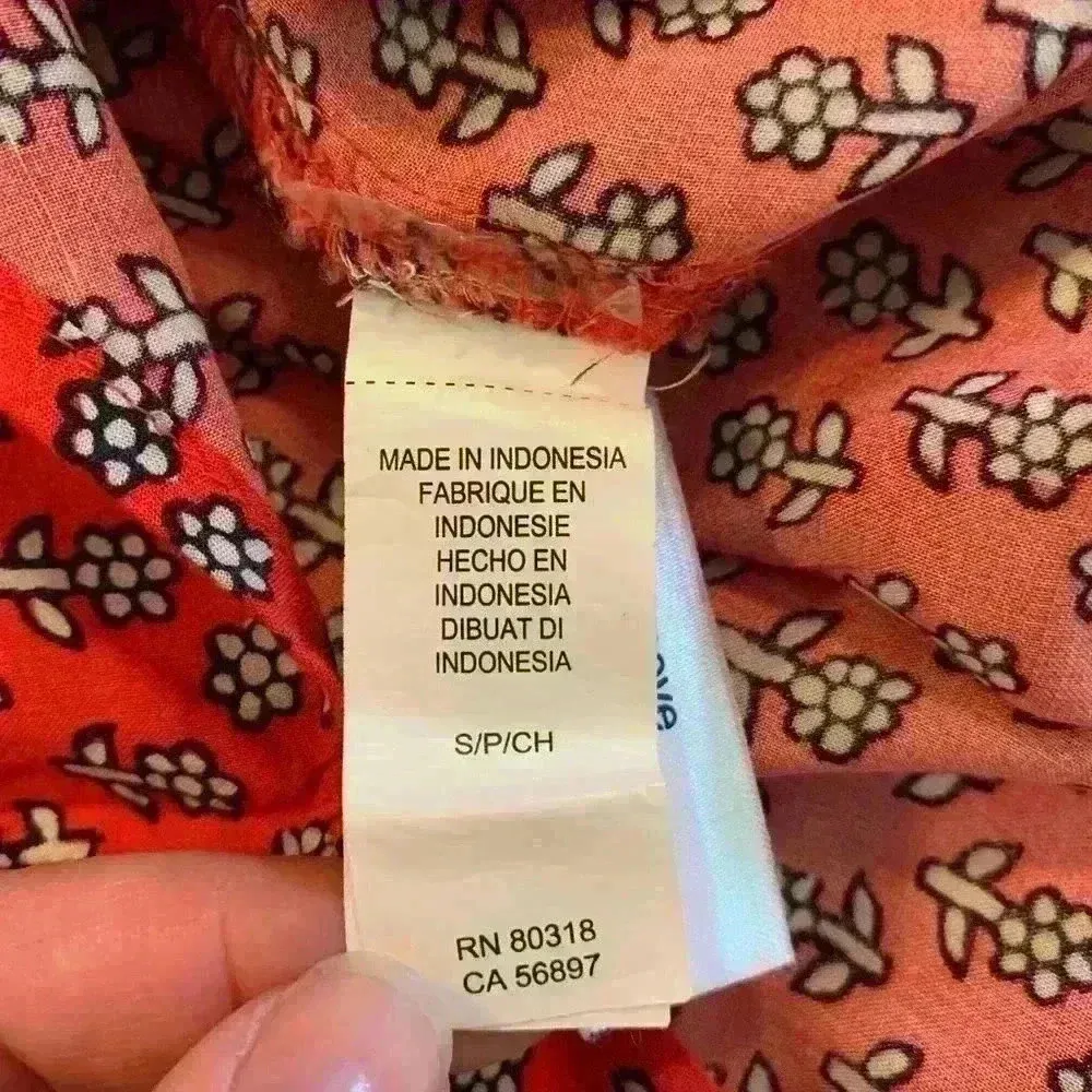 Lucky Brand red peasant top sz S Western cowgirlcore rodeo boho festival concert - Image 5