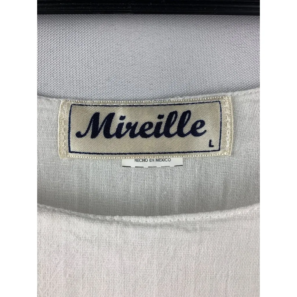 Women’s Mireille White Double Layered Tank Top Size L Size L - Image 9