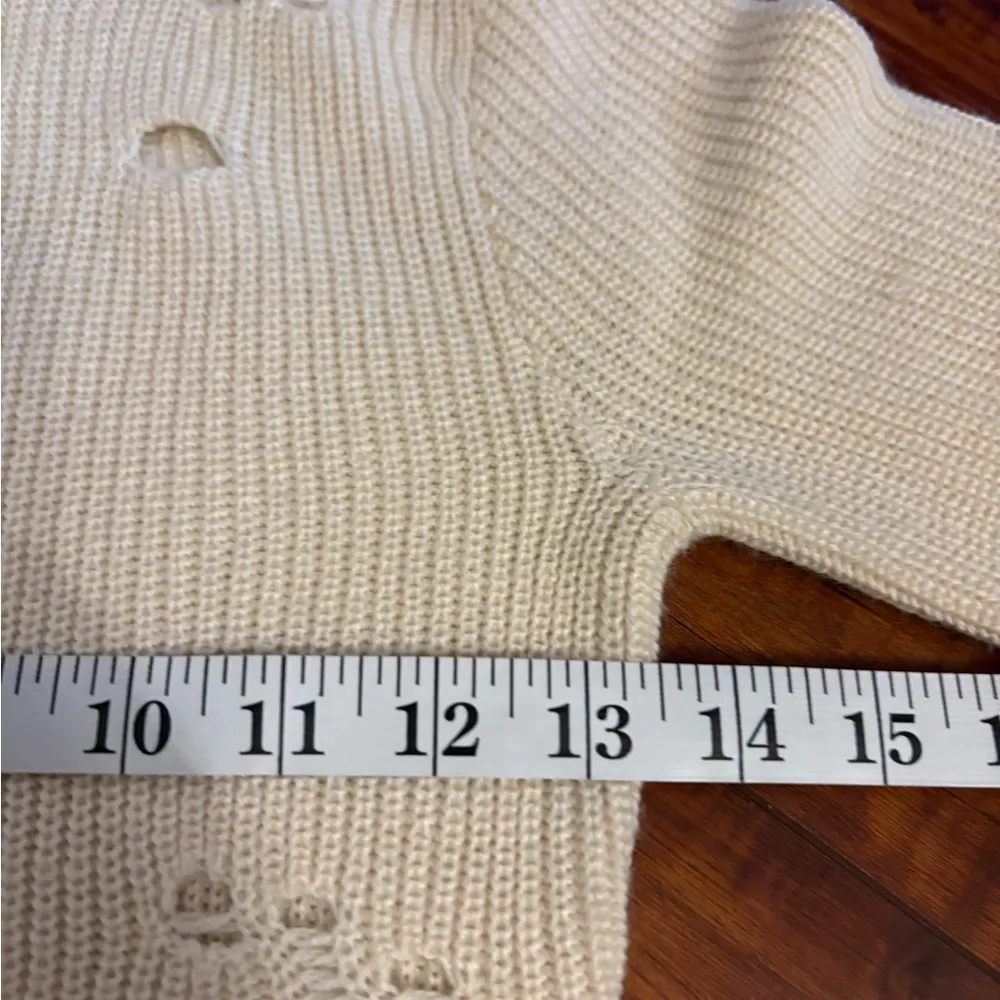 Revolve lovers + friends Keeney wool blend crochet knit distress Dress size xxs - Image 13