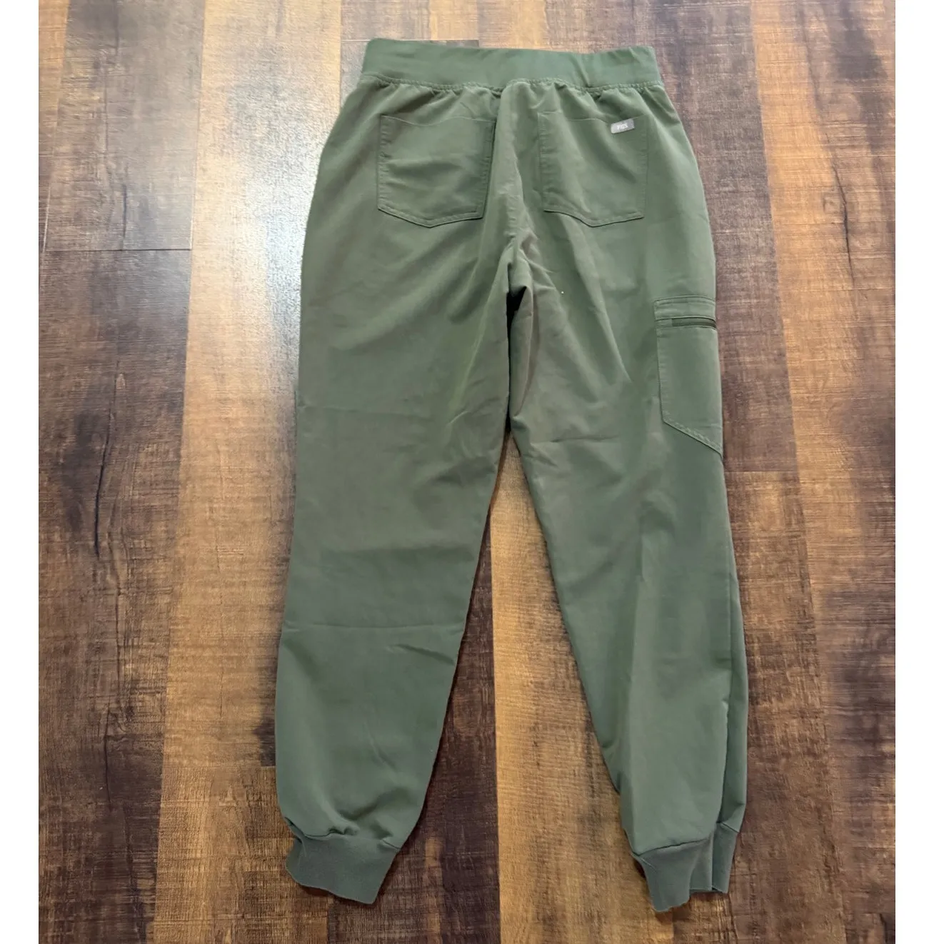 Figs High Waisted Zamora Moss Green Jogger Scrub Pant Size Medium - Image 5