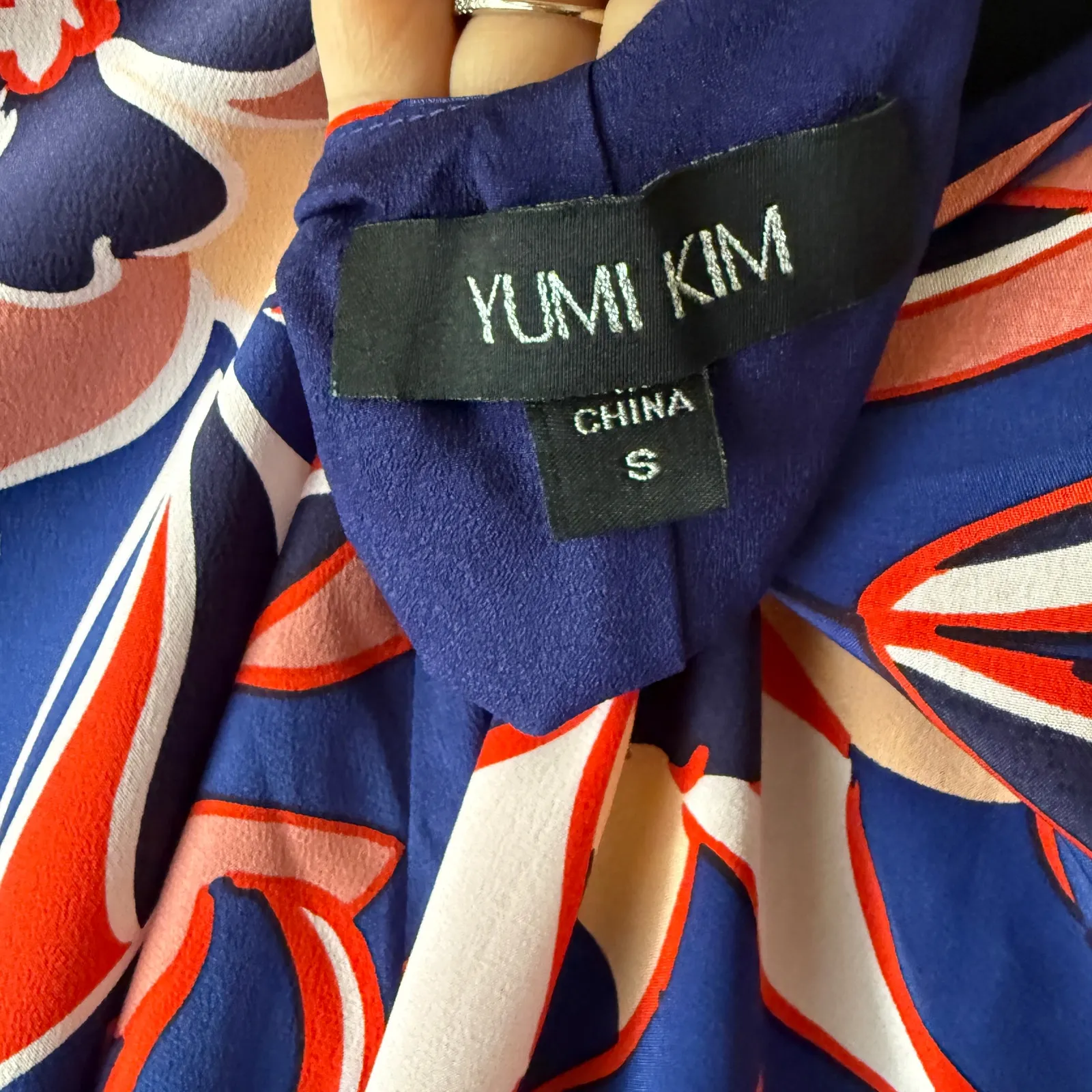 Yumi Kimnsz‎ S blue red floral maxi dress NWT - Image 6