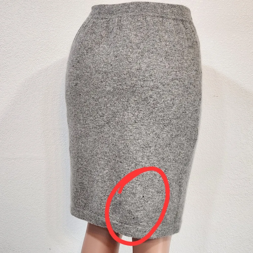 Classiques Merino Wool & Angora Hair Blend Elastiqur Waist Band Skirt Sz M - Image 6