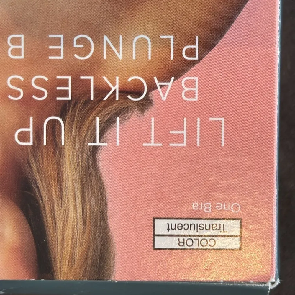 Lift It Up Backless Strapless Plunge Bra Silicone Fashion Forms Nude Size D Tan - Image 5