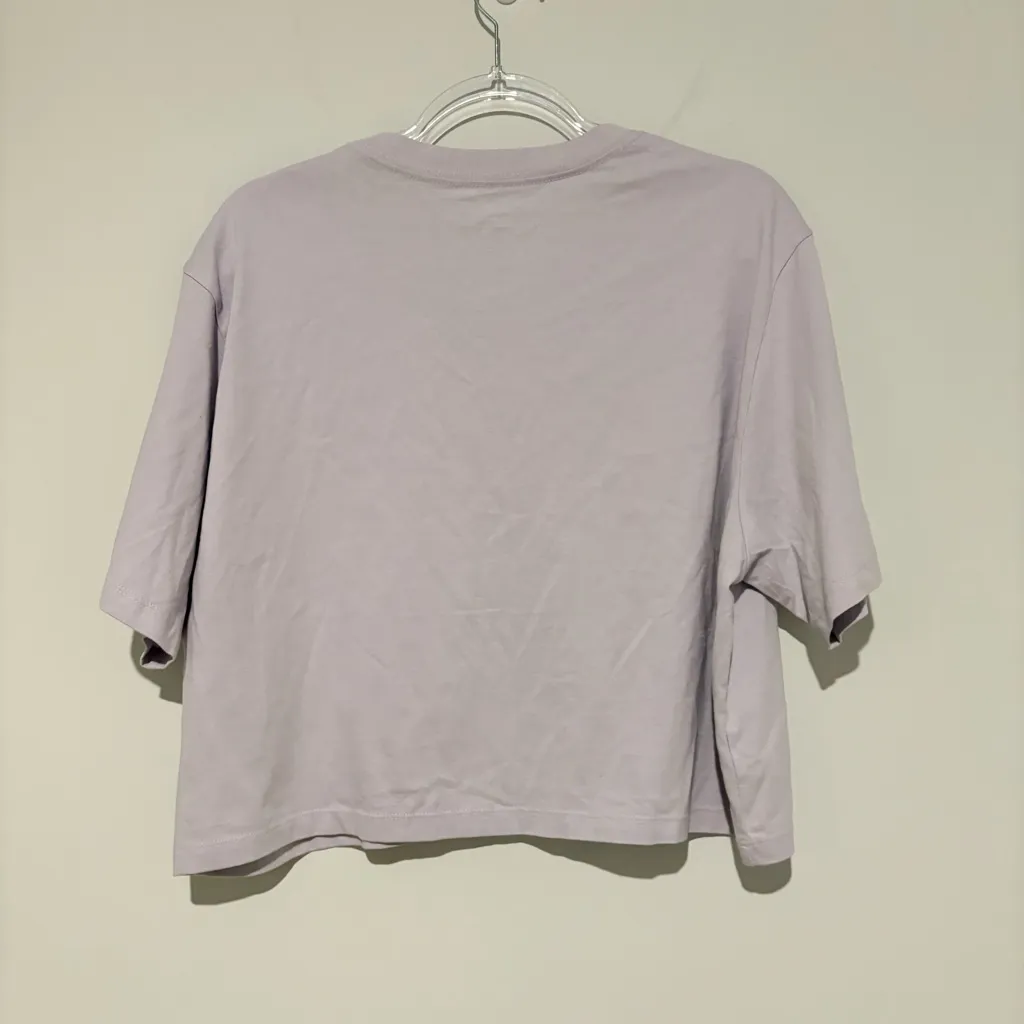 LEVI’S Pride Rainbow Logo Cropped T Shirt Tee Unisex lavender purple Size XL - Image 6