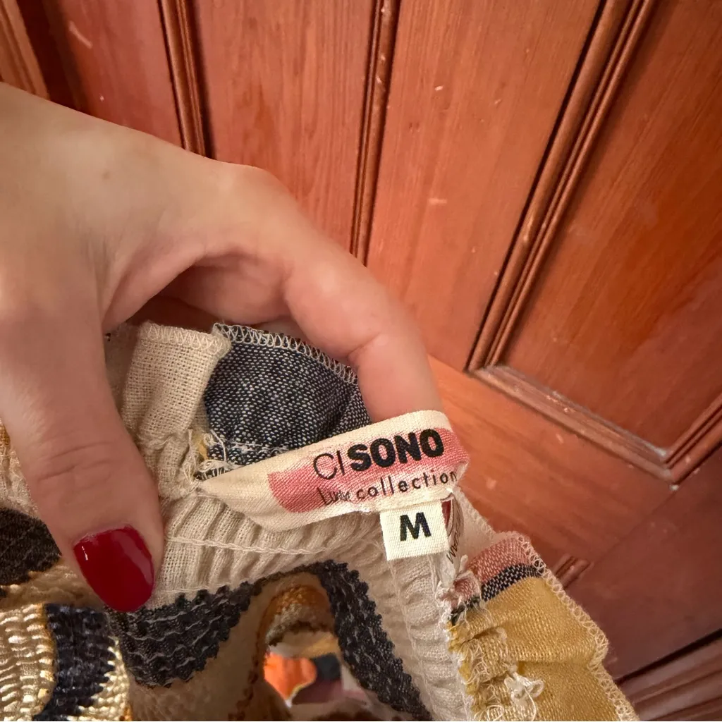 Ci Sono Striped Romper Size Medium - Image 9