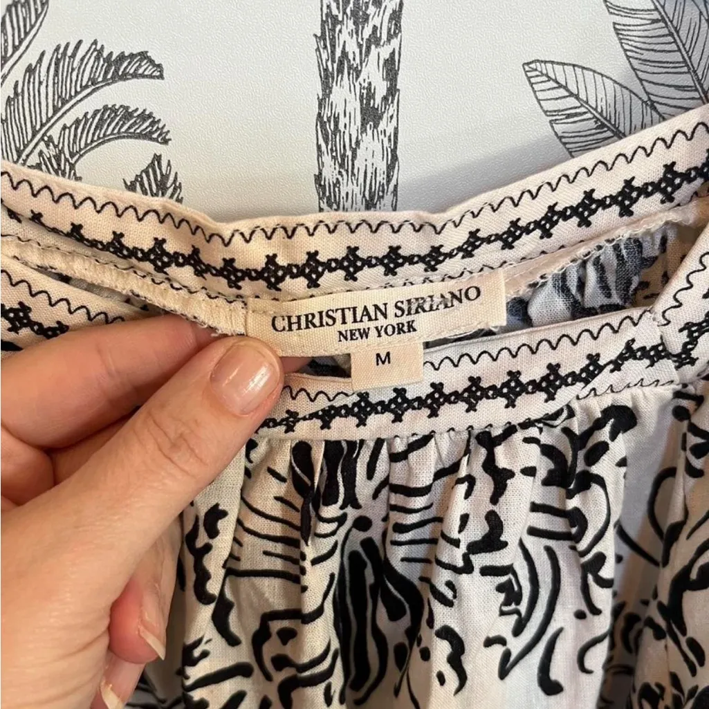 Christian Siriano Women's New York Boho Blouse peasant - Image 2