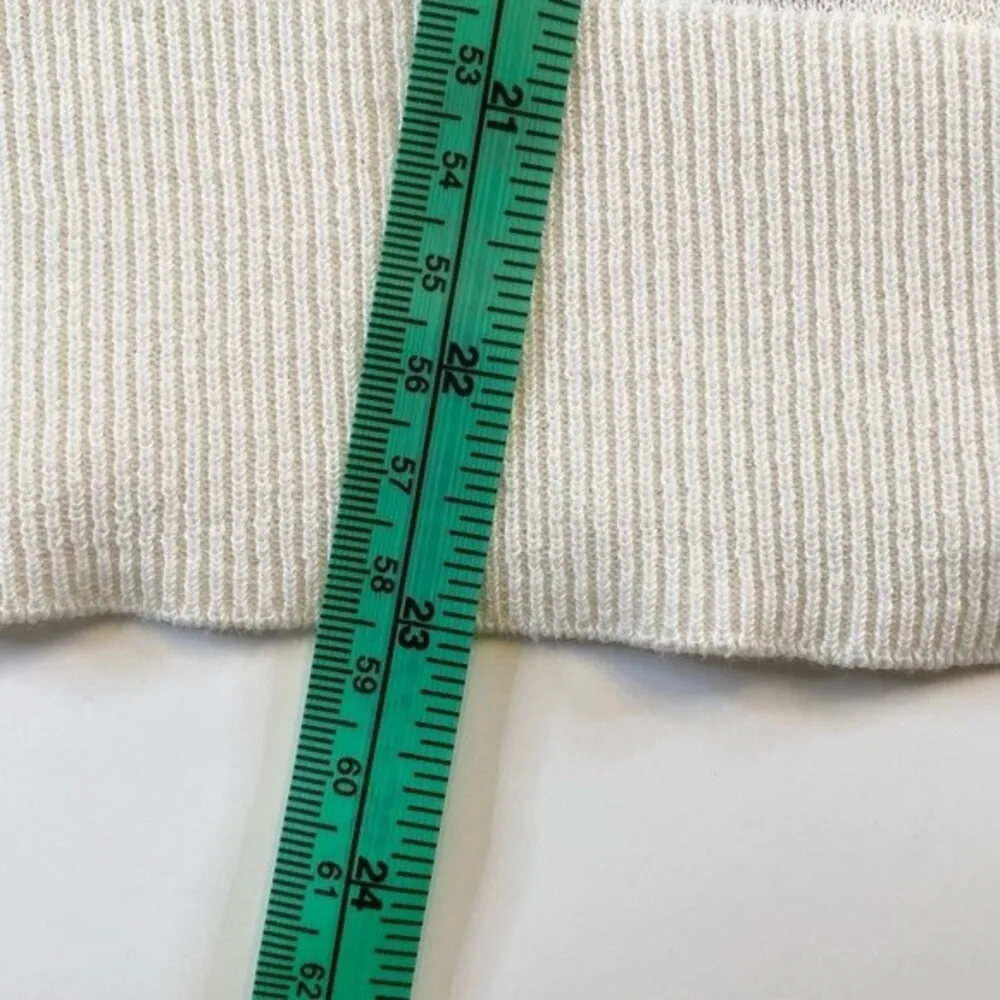 CAbi Captain Sweater Black and White Stripe Long Sleeve Knit Lightweight X-small - Image 7