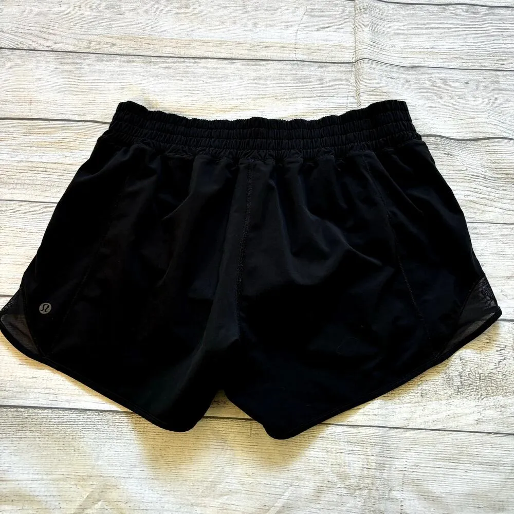 Lululemon Hotty Hot Short High-Rise Long 4" Women Size 8 Black - Image 4