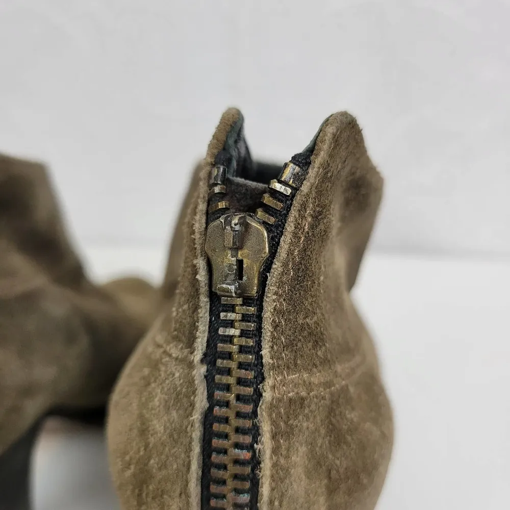 Fiorentini & Baker Womens Boots Size 40 Brown Suede Back Zip Ankle Heels - Image 29