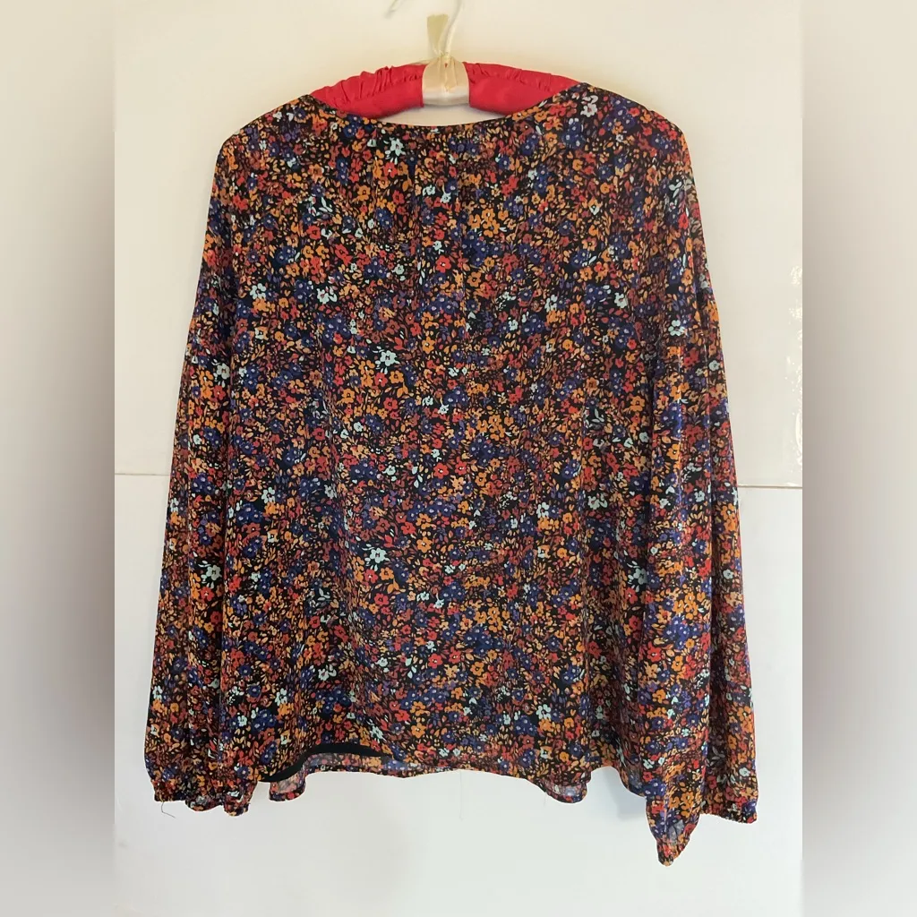 J. Crew Multicolor Floral Blouse - Image 3