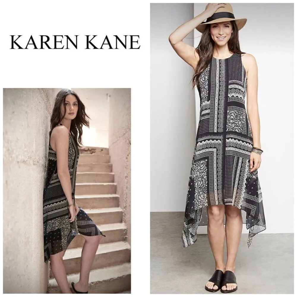 Karen Kane handkerchief hem dress. New - Image 4