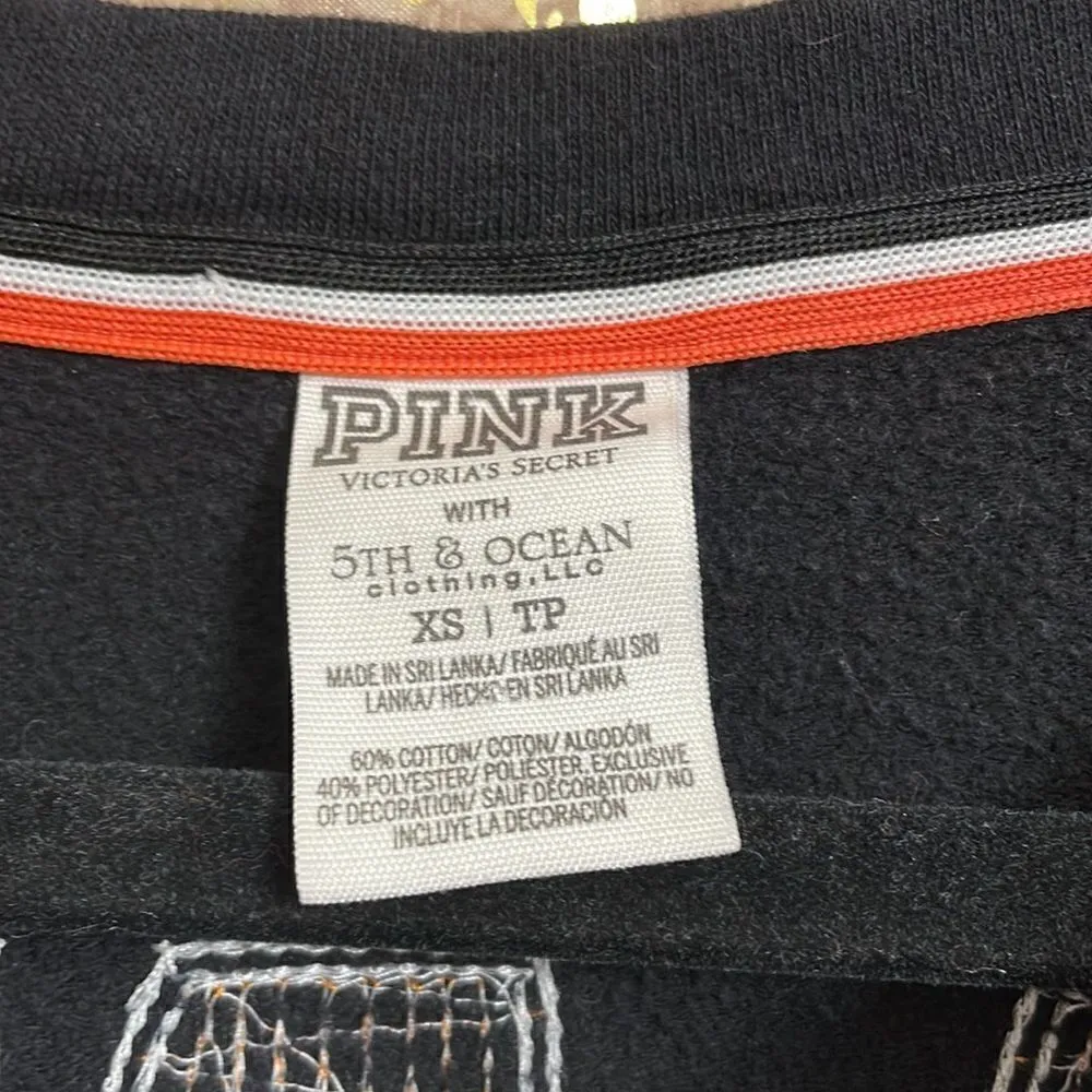 PINK Victoria’s Secret SF Giants MLB sequin bling sweater, size XS oversized - Image 7