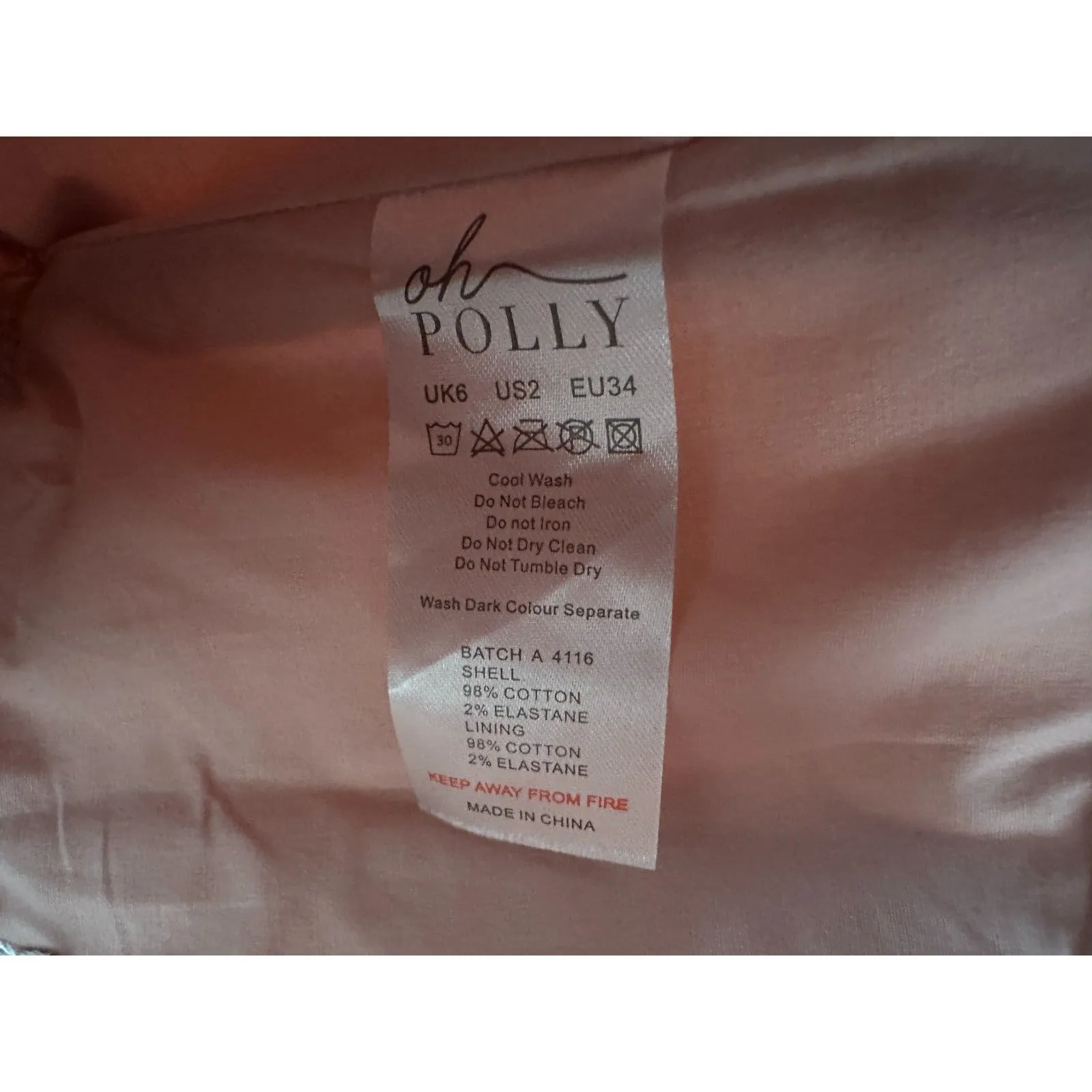 Oh Polly Blush Pink Bustier Corset Off Shoulder Long Sleeve Blouse Crop 2 NEW - Image 5