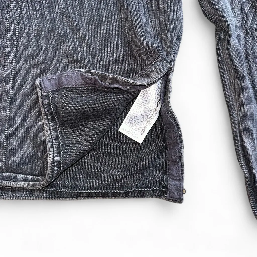 Zara Charcoal Long Sleeve Turtleneck Top S - Image 3