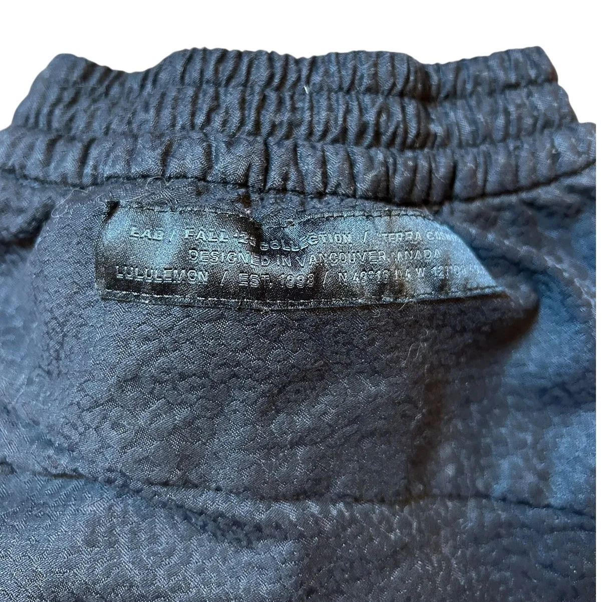 LULULEMON Lab Jacquard Leopard Print Black Wide Leg Pants Womens Size XS 0 - Image 7