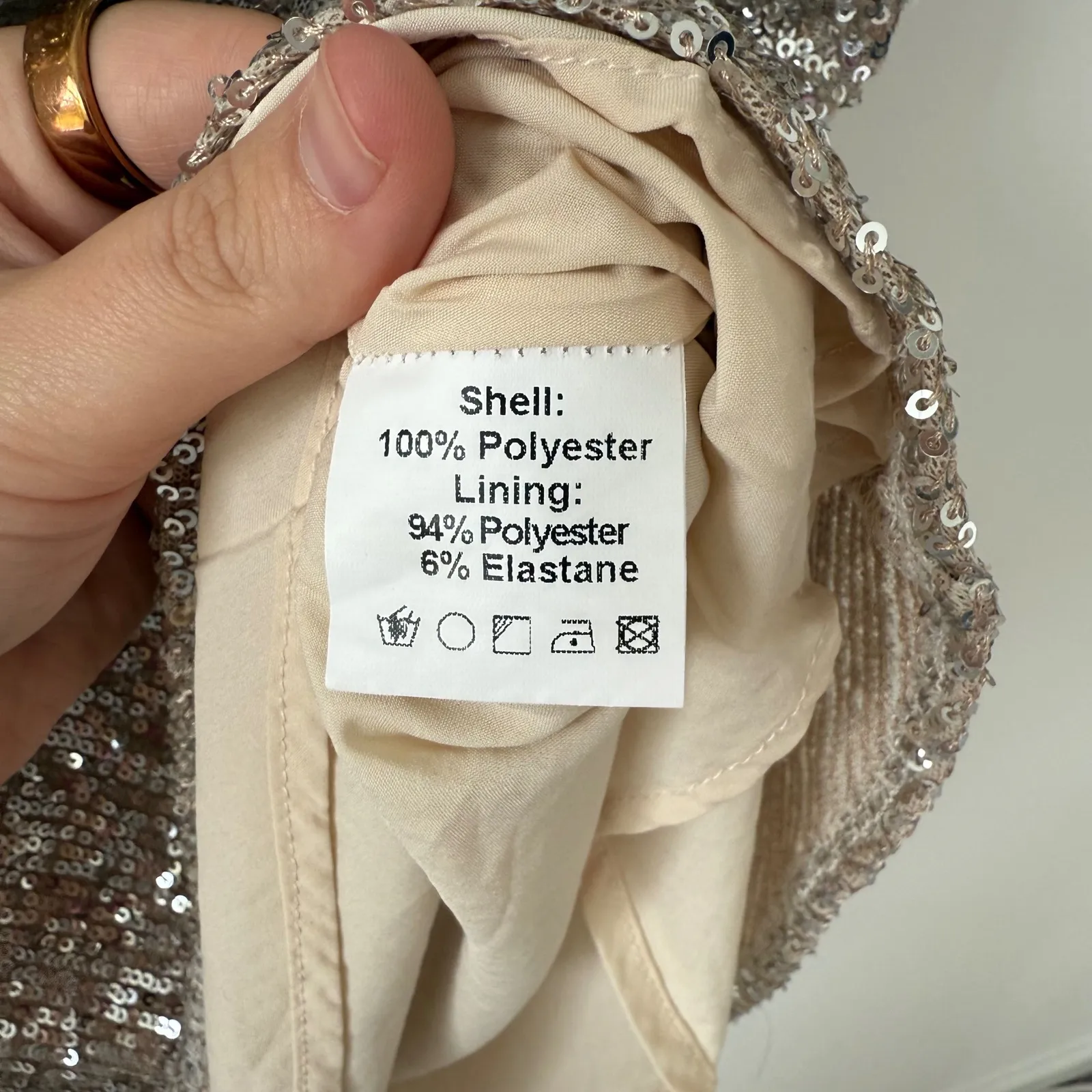 RESA Women's Maya Cowl Neck Cami In Silver Sequins Size‎ S NWT - Image 11