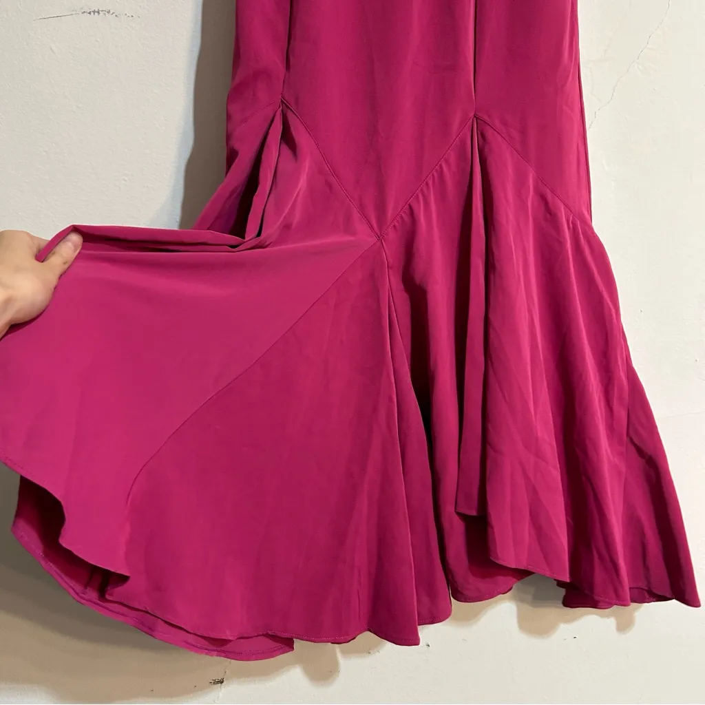 Abercrombie & Fitch Mermaid Slip Maxi Dress Fuchsia Size Small Petite - Image 6