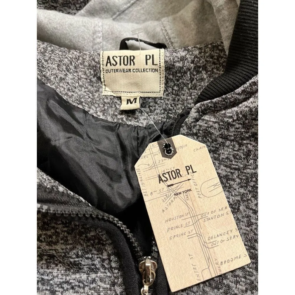 Astor PL Outerwear collection zip hoodie medium NWT Black - Image 3