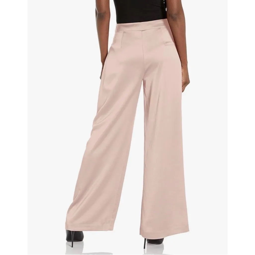 Trina Turk Wide-Leg Satin Pants in Mauve, Size 2, New w/Tag - Image 2