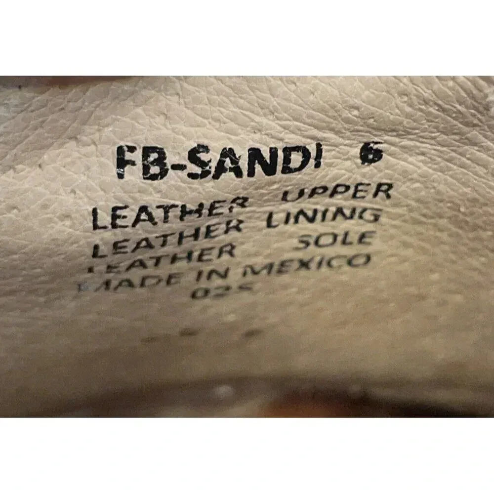 Freebird Sandi Size 6 Brown Leather Distressed Strappy Zip Heel‎ Bootie Western - Image 10