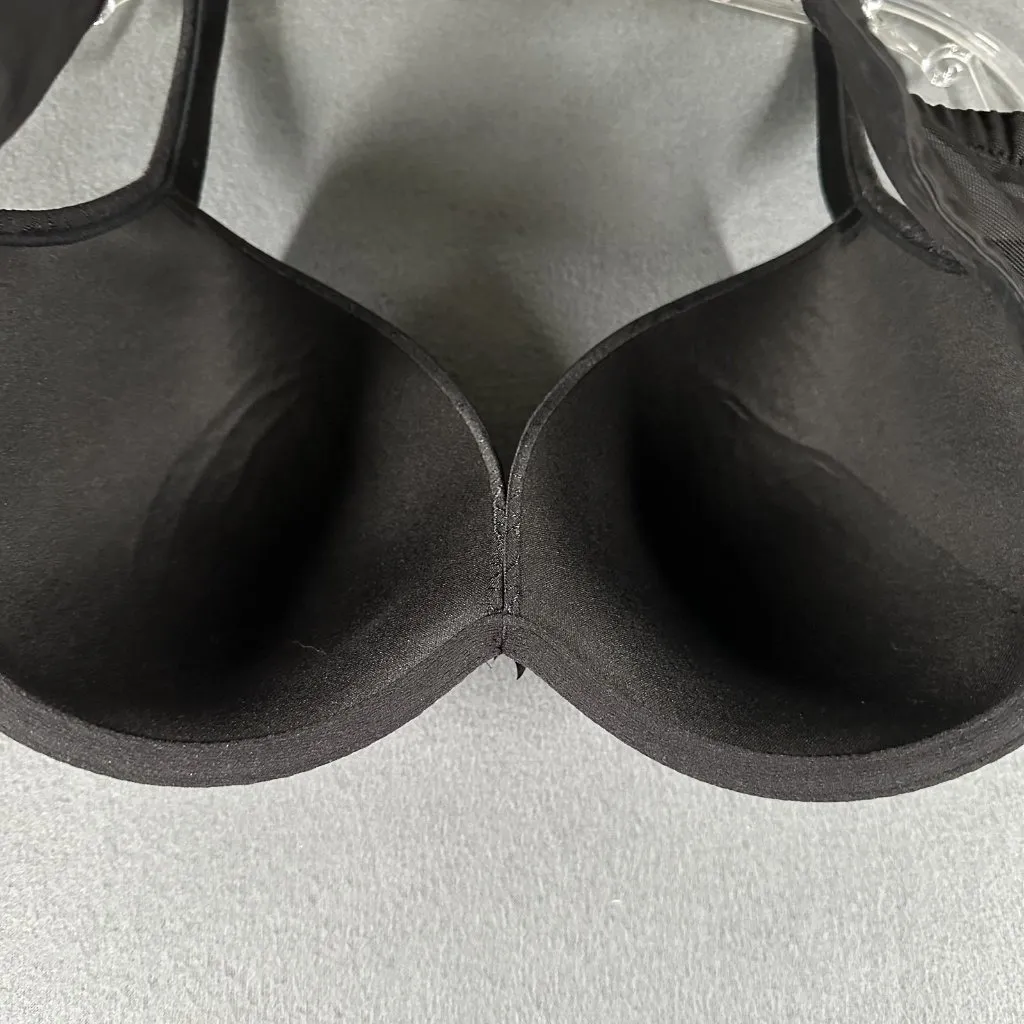 Olga Bra Womens 42D Full Coverage Underwire Molded Padded Leaf Print Support Black Size undefined - Image 7