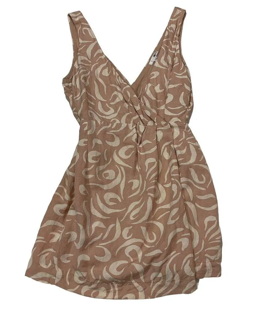 Amuse Society Regatta Woven Mini Wrap Dress - Coral Sands - Small - Image 8