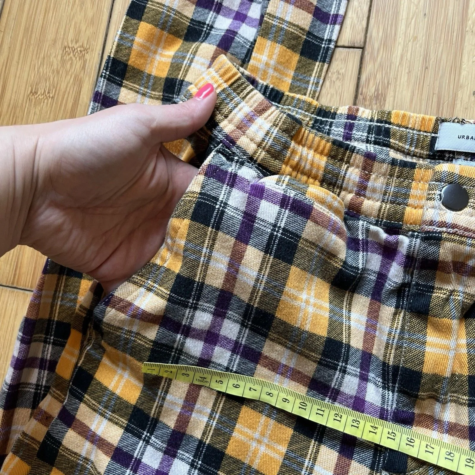 Urban Outfitters Tan Plaid Pants Skinny Academia Preppy Women’s Sz Small EUC - Image 6