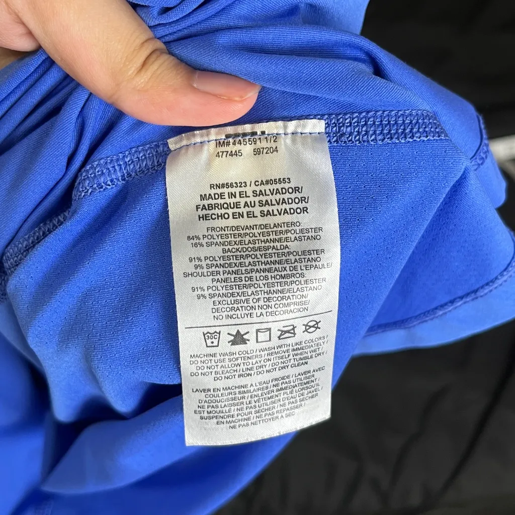 Nike Blue Dri-fit Racerback Tank Top - Image 4