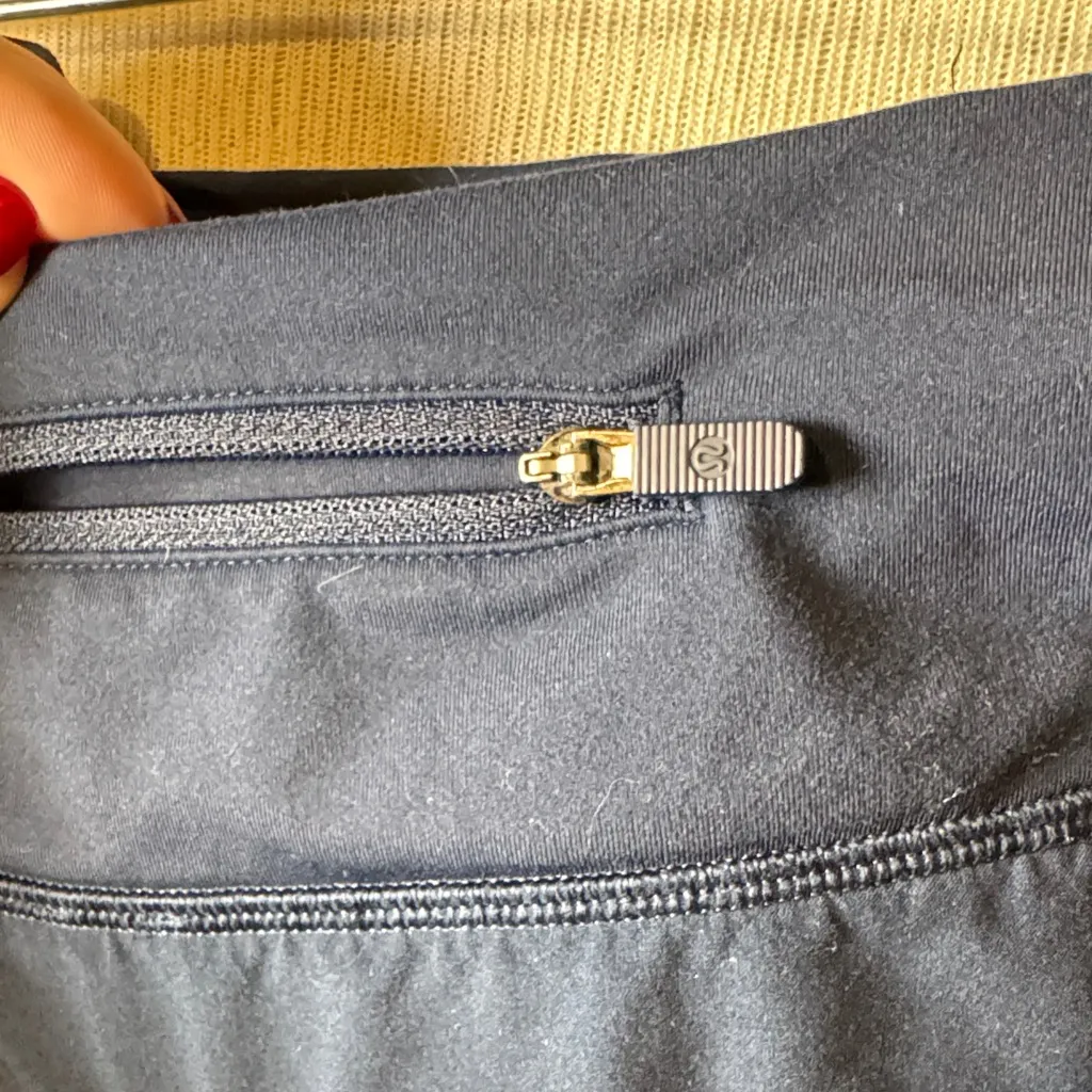 Lululemon Athletica Dark Blue Athletic Shorts - Image 3