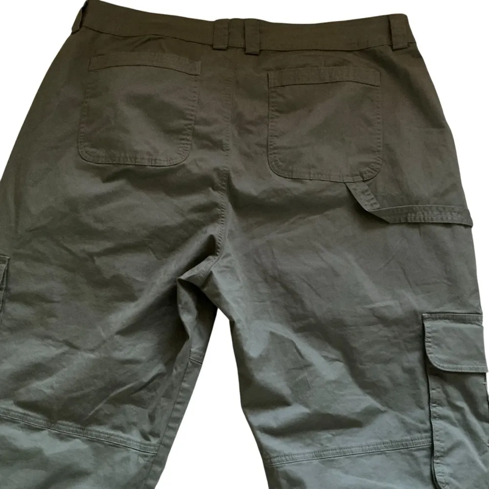 Abercrombie & fitch curve love relaxed fit cargo pants high rise sz 36/22 - Image 8