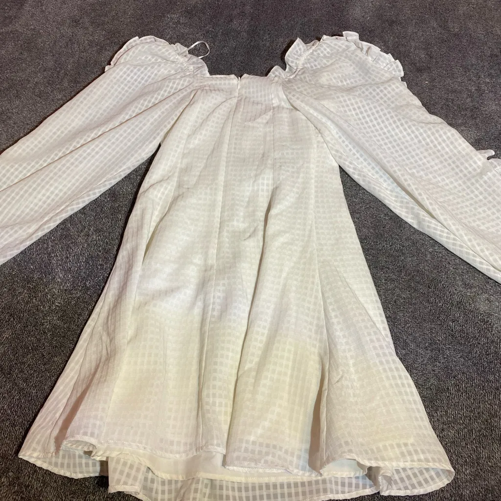 $125 C/MEO Collective Perfect Part Mini White Long Sleeve Dress‎ ( M ) - Image 11